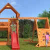FUNGOO Spielturm Klettergerüst BIG LEADER SPIDER RED