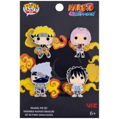 Funko FKNRPN0018 - Funko POP! - Naruto - Pin - Anstecker-Set, 4er-Pack