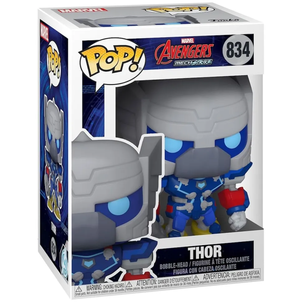 Funko FK55238 - POP! - Marvel Avengers Mech Strike - Thor Vinyl-Figur, Nr. 834, ca. 9 cm