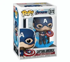 Funko POP - Marvel: Endgame - Captain America mit Broken Shield und Mjolnir
