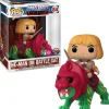Funko POP Rides - MOTU - He-Man on Battle Cat FLOCKED
