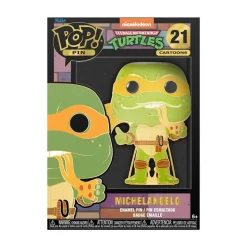 Funko TMNTPP0003 - POP! - Teenage Mutant Ninja Turtles - Michelangelo, Ansteck-Nadel, Nr. 21