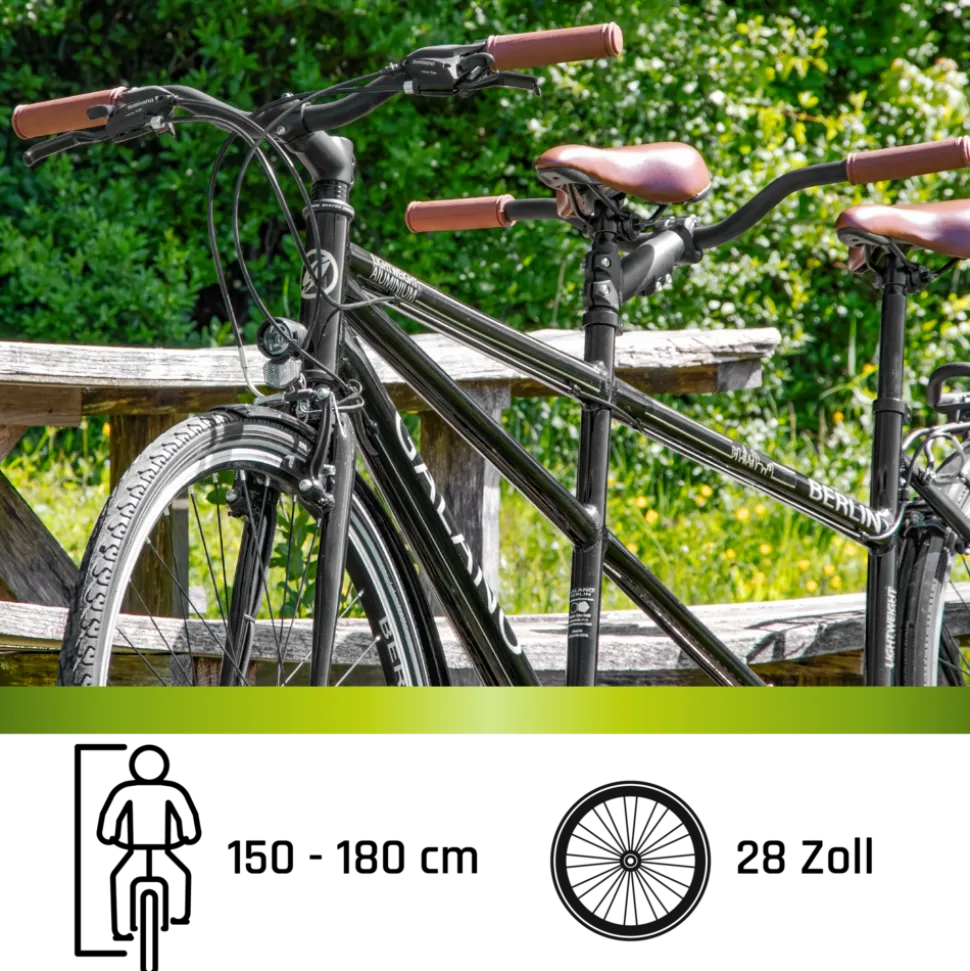 Galano Berlin 700c Tandem Fahrrad Cityrad Trekkingrad 28 Zoll Touring Bike 21 Gänge