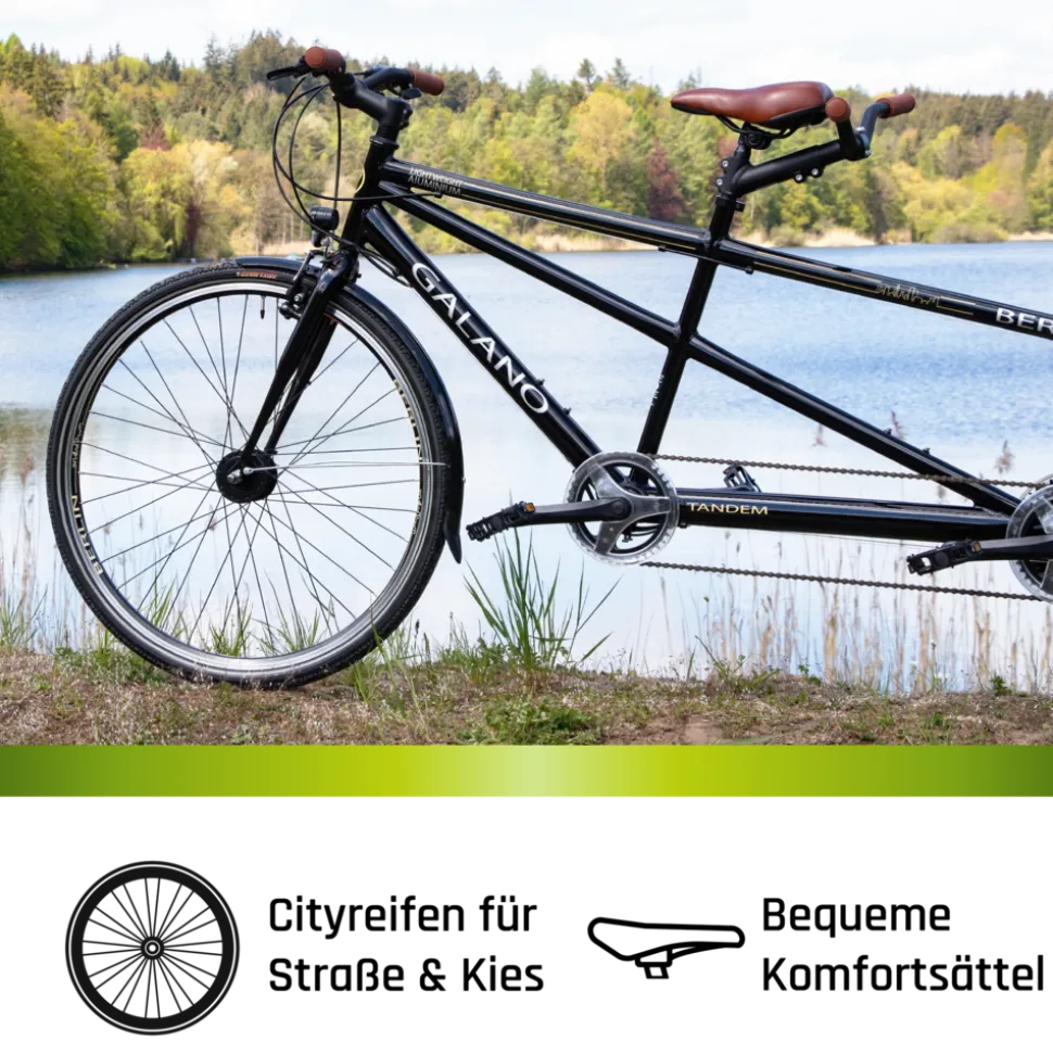 Galano Berlin 700c Tandem Fahrrad Cityrad Trekkingrad 28 Zoll Touring Bike 21 Gänge