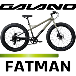 Galano Fatman 4.0 Fatbike 26 Zoll für Herren und Damen ab 155 cm Fahrrad Mountainbike Hardtail 7 Gang MTB