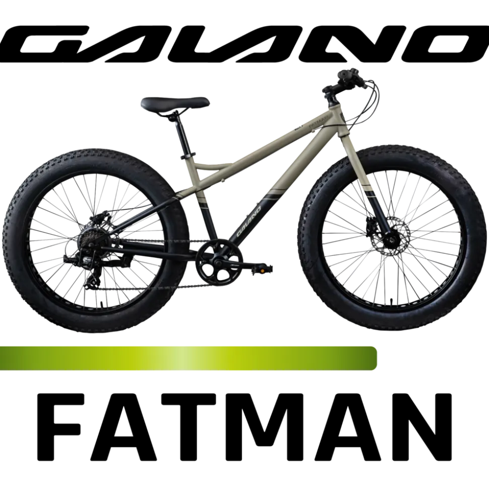 Galano Fatman 4.0 Fatbike 26 Zoll für Herren und Damen ab 155 cm Fahrrad Mountainbike Hardtail 7 Gang MTB