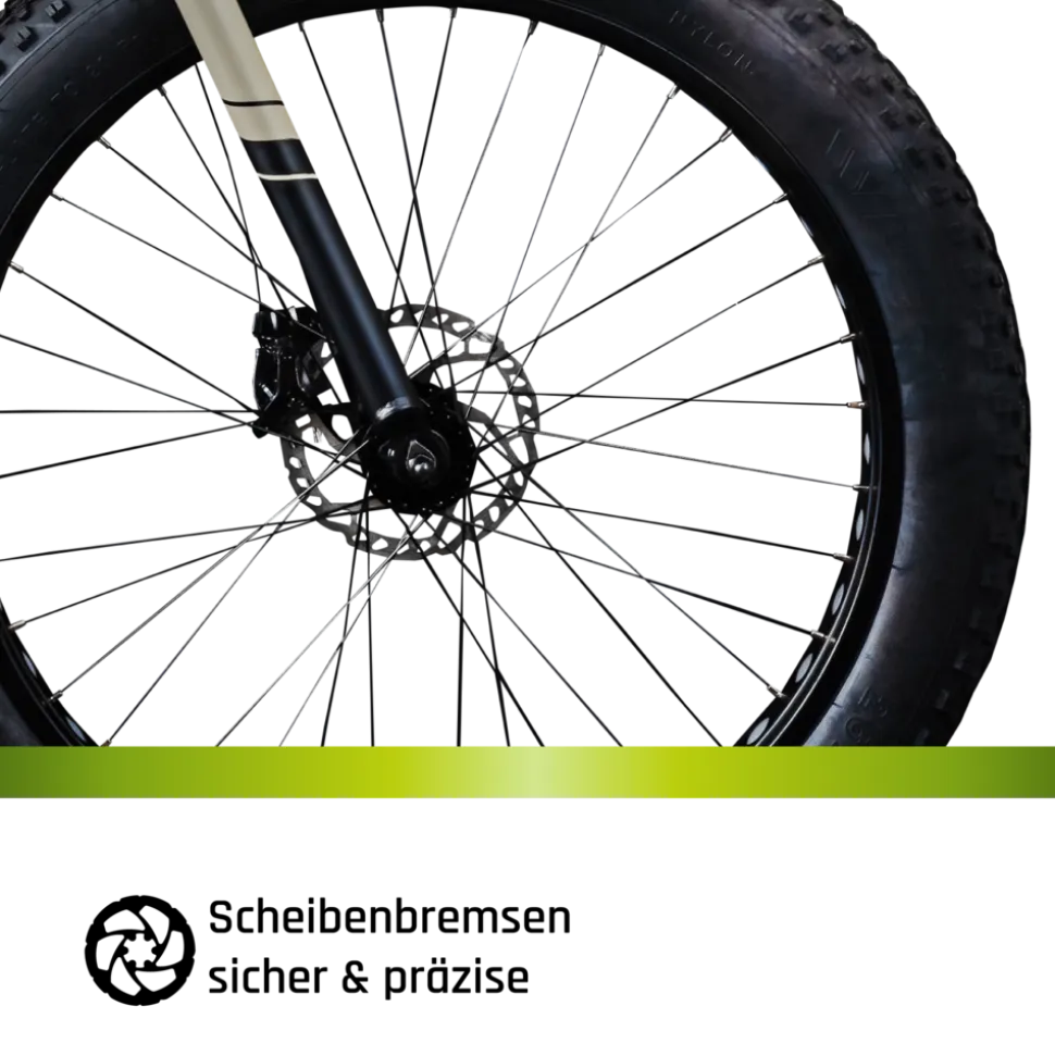 Galano Fatman 4.0 Fatbike 26 Zoll für Herren und Damen ab 155 cm Fahrrad Mountainbike Hardtail 7 Gang MTB