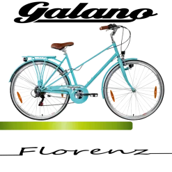 Galano Florenz Damenfahrrad 28 Zoll Stadtrad 155 - 185 cm Cityrad mit 6 Gängen retro Fahrrad Damen Cityfahrrad mit Felgenbremsen