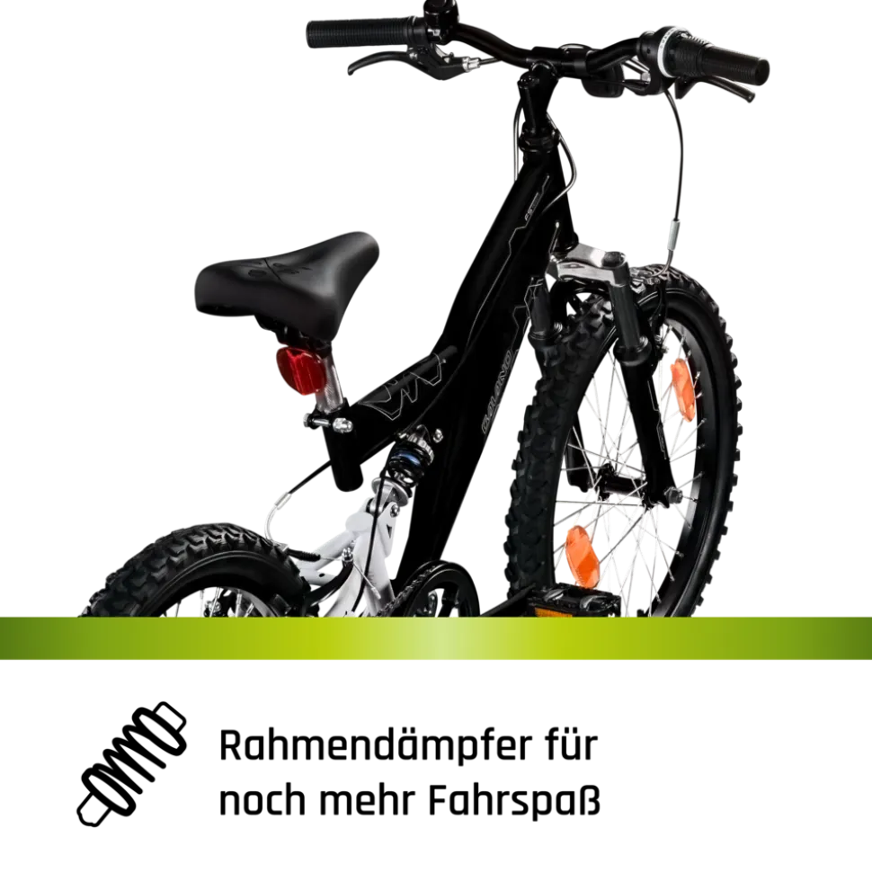 Galano FS180 Kinderfahrrad ab 6 Jahre 120-135cm Mädchen Jungen Fahrrad 20 Zoll 6 Gang Mountainbike Fully mit V-Brakes MTB