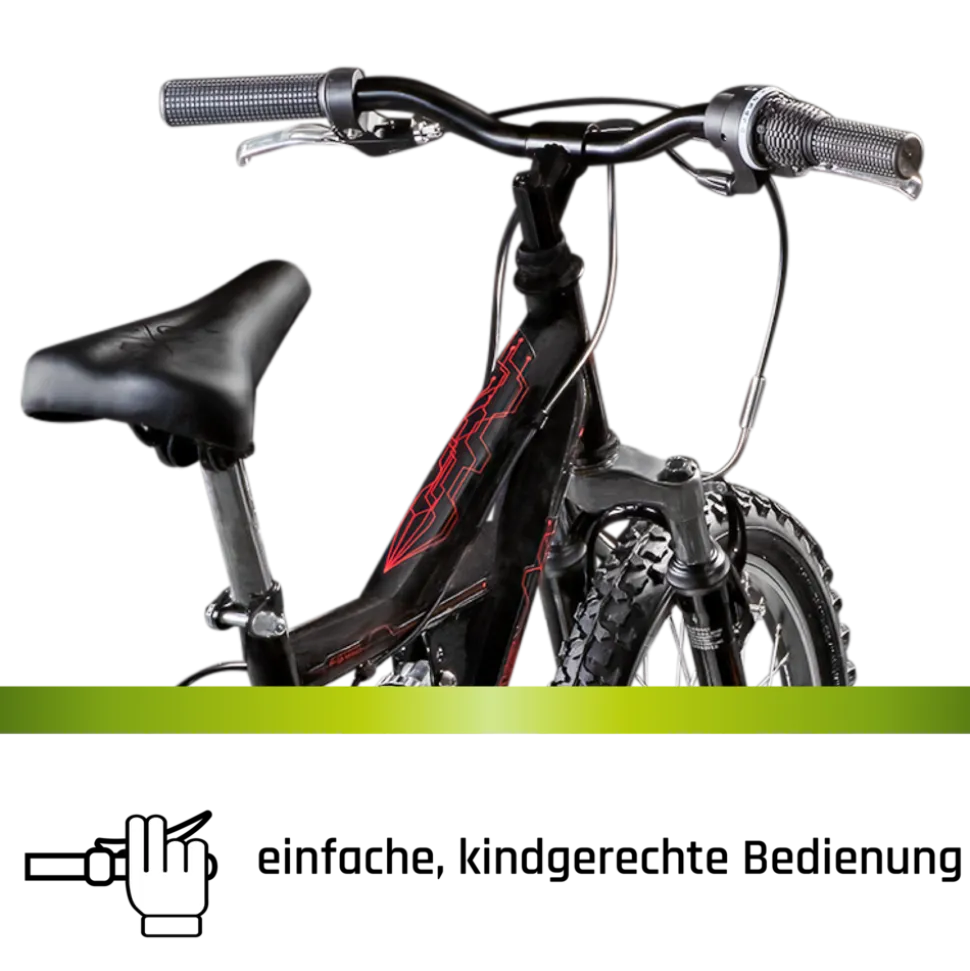 Galano FS180 Kinderfahrrad 6 Gang 18 Zoll ab 6 Jahre 115 - 130 cm Mountainbike Fully für Jungen und Mädchen MTB Fahrrad Fullybike