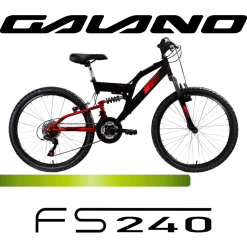 Galano FS240 Mountainbike Kinderfahrrad 24 Zoll Fahrrad 130 - 145 cm Fully ab 8 mit 18 Gängen Jugendfahrrad MTB