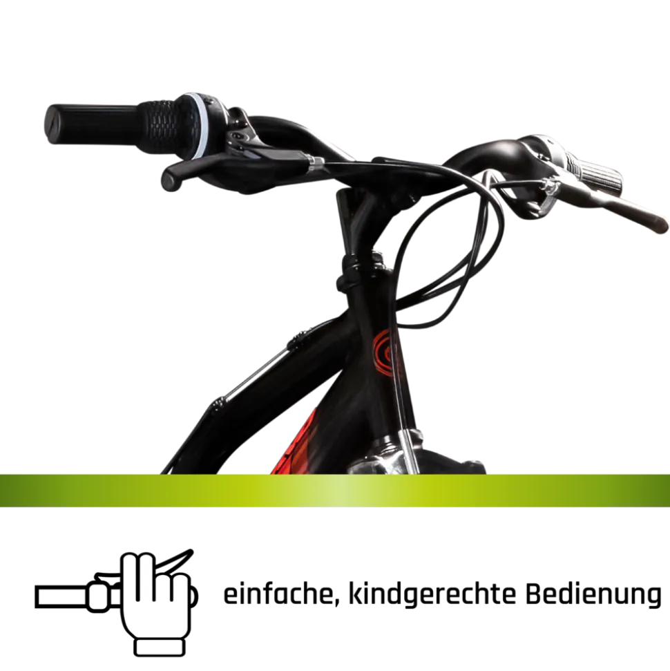 Galano FS240 Mountainbike Kinderfahrrad 24 Zoll Fahrrad 130 - 145 cm Fully ab 8 mit 18 Gängen Jugendfahrrad MTB