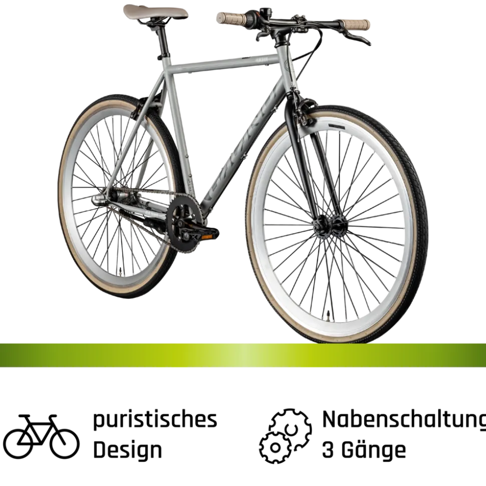 Galano GA301 Fitnessrad 28 Zoll 700c City Bike Stahlrahmen 3 Gang Nexus Rücktritt Fahrrad Urban Bike