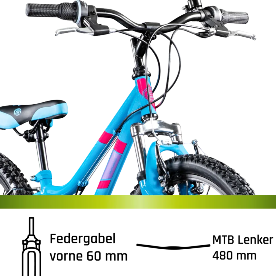 Galano GA20 Jugendfahrrad 24 Zoll Mountainbike 130 - 145 cm 21 Gänge Mädchen Jungen Fahrrad ab 8 Jahre MTB Hardtail Jugendrad V-Brakes