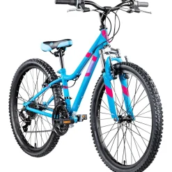 Galano GA20 Jugendfahrrad 24 Zoll Mountainbike 130 - 145 cm 21 Gänge Mädchen Jungen Fahrrad ab 8 Jahre MTB Hardtail Jugendrad V-Brakes