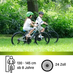 Galano GA20 Jugendfahrrad 24 Zoll Mountainbike 130 - 145 cm 21 Gänge Mädchen Jungen Fahrrad ab 8 Jahre MTB Hardtail Jugendrad V-Brakes