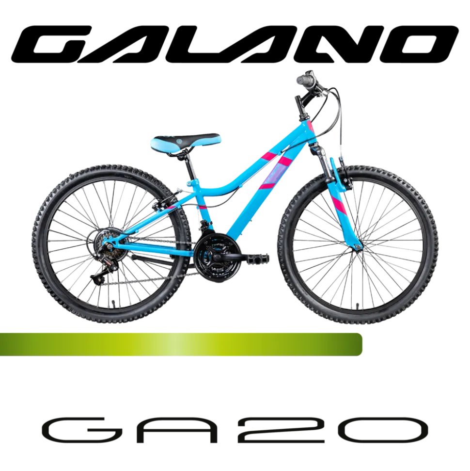 Galano GA20 Jugendfahrrad 24 Zoll Mountainbike 130 - 145 cm 21 Gänge Mädchen Jungen Fahrrad ab 8 Jahre MTB Hardtail Jugendrad V-Brakes