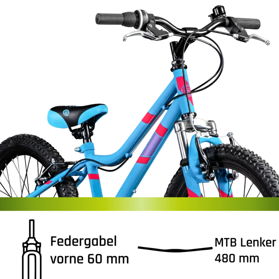 Galano GA20 Kinderfahrrad 20 Zoll 120 - 135 cm Mädchen Jungen Fahrrad ab 5 Jahre Mountainbike 7 Gänge MTB Hardtail Kinder Fahrrad