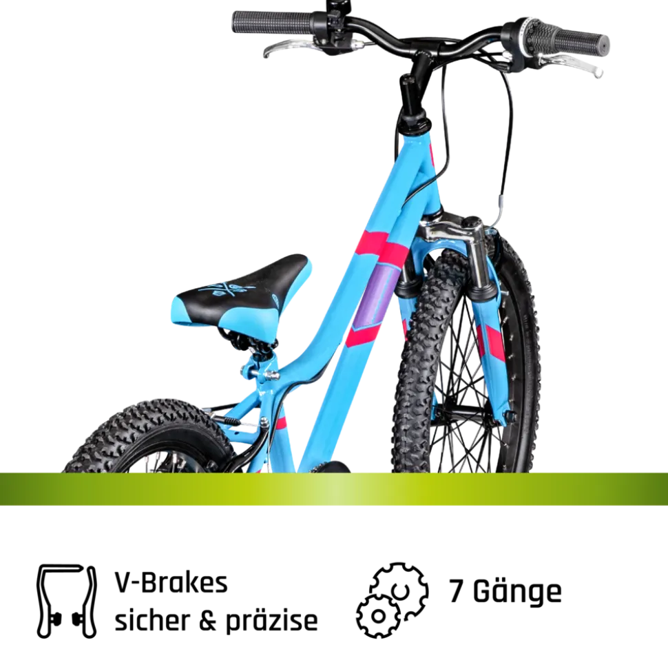 Galano GA20 Kinderfahrrad 20 Zoll 120 - 135 cm Mädchen Jungen Fahrrad ab 5 Jahre Mountainbike 7 Gänge MTB Hardtail Kinder Fahrrad