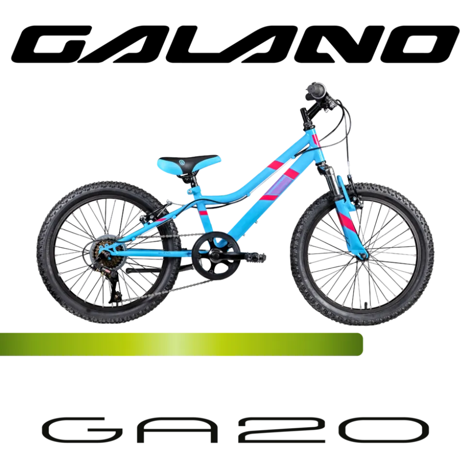 Galano GA20 Kinderfahrrad 20 Zoll 120 - 135 cm Mädchen Jungen Fahrrad ab 5 Jahre Mountainbike 7 Gänge MTB Hardtail Kinder Fahrrad