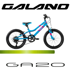 Galano GA20 Kinderfahrrad 18 Zoll 115 - 130 cm Mädchen Jungen Fahrrad ab 5 Jahre Mountainbike 7 Gänge MTB Hardtail Kinder Fahrrad