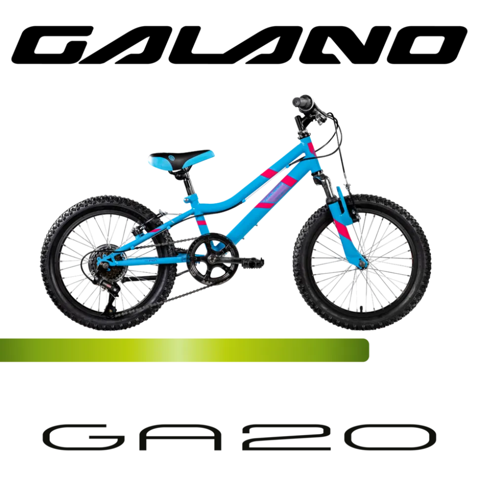 Galano GA20 Kinderfahrrad 18 Zoll 115 - 130 cm Mädchen Jungen Fahrrad ab 5 Jahre Mountainbike 7 Gänge MTB Hardtail Kinder Fahrrad