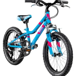 Galano GA20 Kinderfahrrad 18 Zoll 115 - 130 cm Mädchen Jungen Fahrrad ab 5 Jahre Mountainbike 7 Gänge MTB Hardtail Kinder Fahrrad