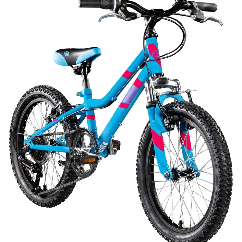 Galano GA20 Kinderfahrrad 18 Zoll 115 - 130 cm Mädchen Jungen Fahrrad ab 5 Jahre Mountainbike 7 Gänge MTB Hardtail Kinder Fahrrad