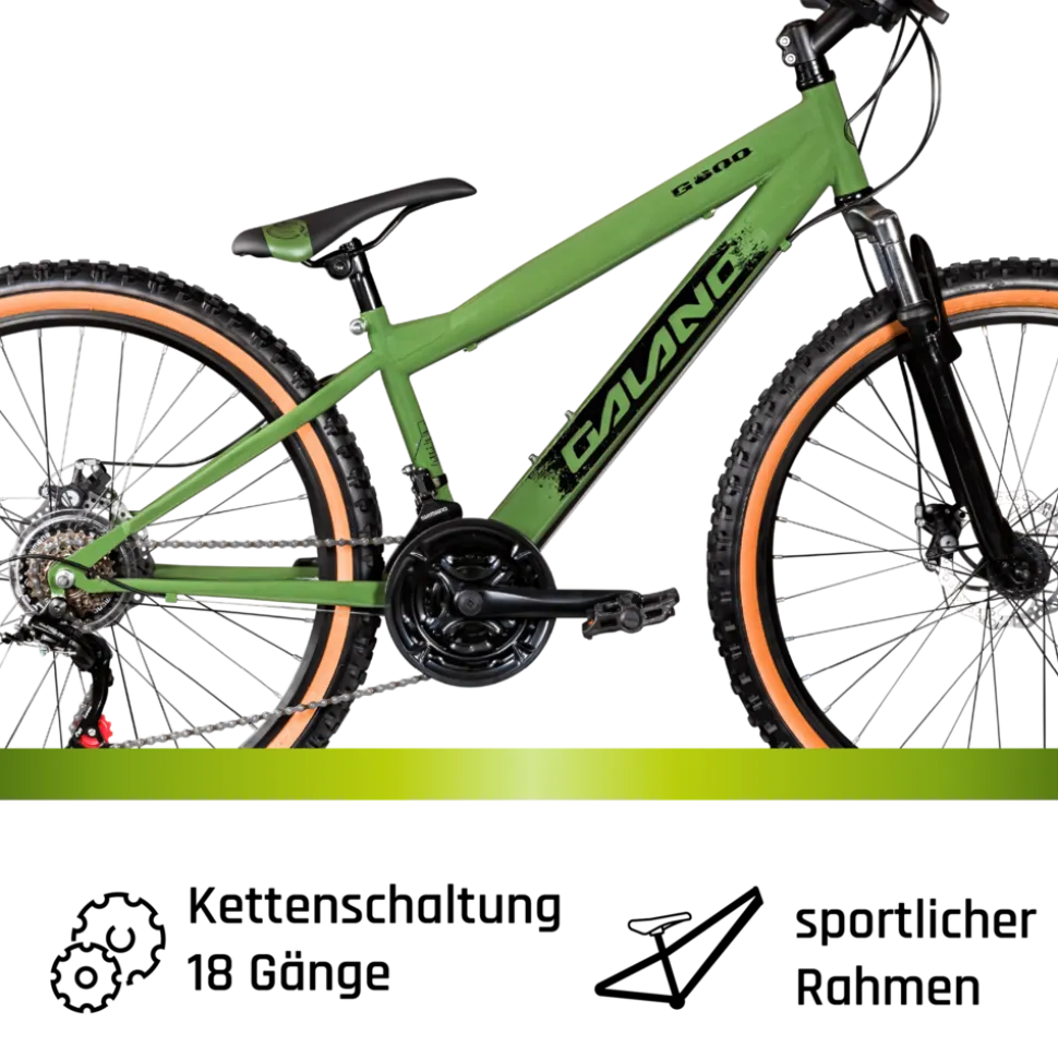 Galano G600 Dirtbike Fahrrad 26 Zoll für Jugendliche und Erwachsene 145 - 165 cm Mountainbike Dirt Bike Cross MTB