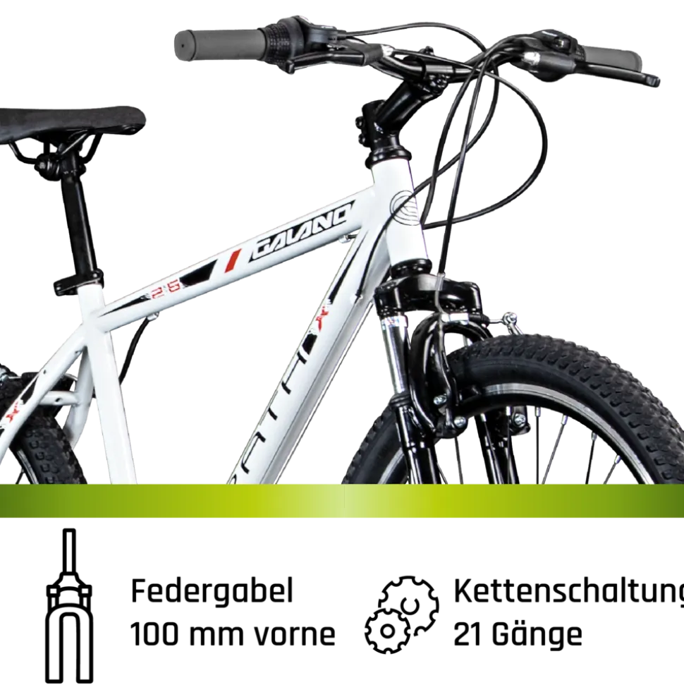 Galano Path Mountainbike Jugendfahrrad ab 160 cm Fahrrad 26 Zoll für Mädchen Jungen oder Erwachsene MTB Hardtail 21 Gänge