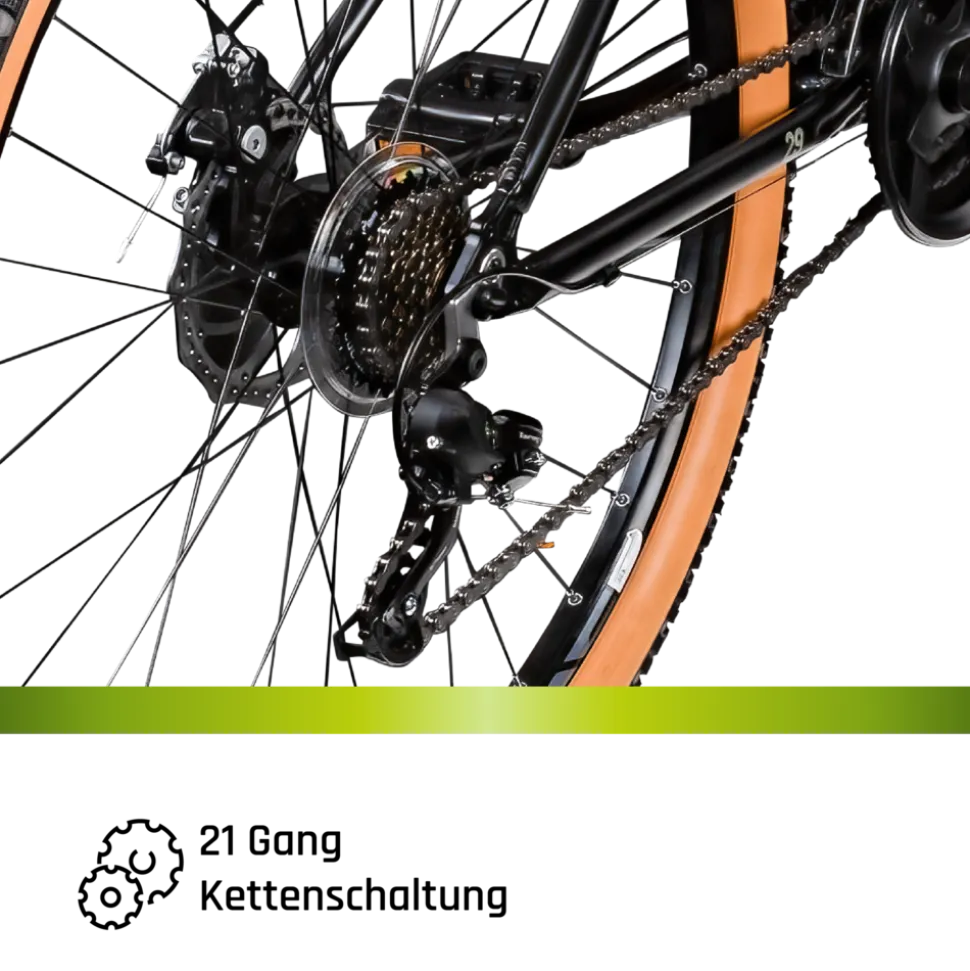 Galano Toxic Mountainbike Hardtail 29 Zoll 155 - 190 cm MTB Fahrrad 21 Gang Federgabel Scheibenbremsen