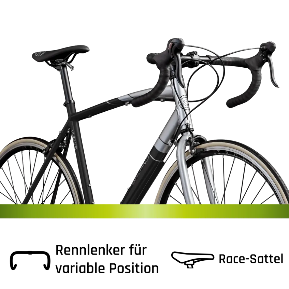 Galano Vuelta STI Rennrad Herren ab 150 cm Fahrrad Road Bike Fitnessrad Rennfahrrad für Einsteiger Tour 14 Gänge