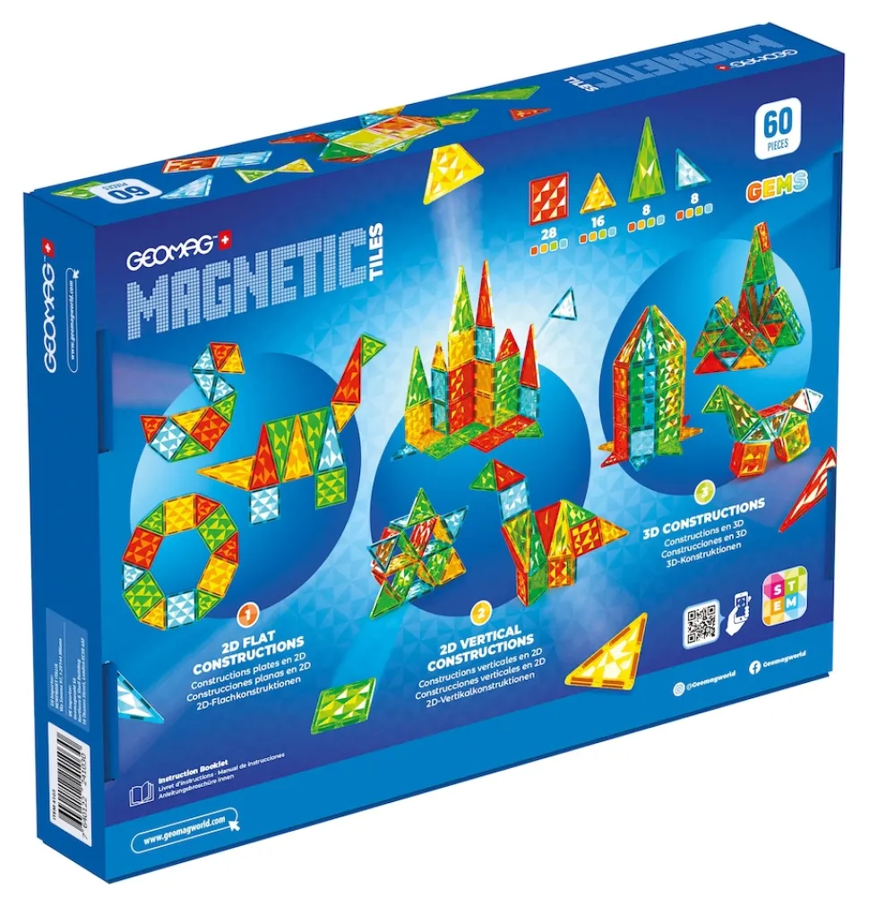 4103 Geomag Magnetic Tiles Gems 60