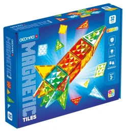 4105 Geomag Magnetic Tiles Gems Rocket 32