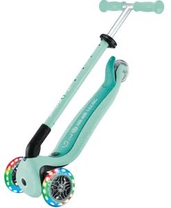 GLOBBER GO-UP ACTIVE LIGHTS – 3 in 1 Dreirad, Laufrad und Scooter, 120/80 mm, 3-rädrig, höhenverstellbar, mint