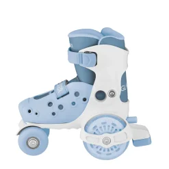 GLOBBER LEARNING SKATES – Quad-Skates für Kinder, verstellbar Gr.26-29, ABEC 9, blau