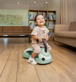 GLOBBER WALK N' ROLL 2in1 ECO – Lauflernwagen, Schiebeauto, Rutschauto, werkzeugloser Umbau, kippsicher, pistazie