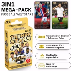 Gomazing Fußball Spiele Set Quizspiel und Trumpfstars Kartenspiel