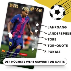 Gomazing Fußball Spiele Set Quizspiel und Trumpfstars Kartenspiel