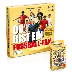 Gomazing Fußball Spiele Set Quizspiel und Trumpfstars Kartenspiel