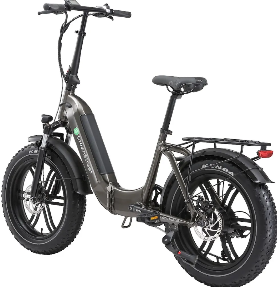 GreenStreet E-Bike Tiefeinsteiger Klapprad GS5 250 W 20 Zoll anthrazit