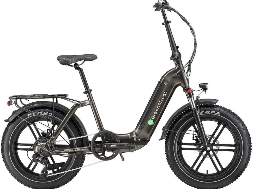 GreenStreet E-Bike Tiefeinsteiger Klapprad GS5 250 W 20 Zoll anthrazit