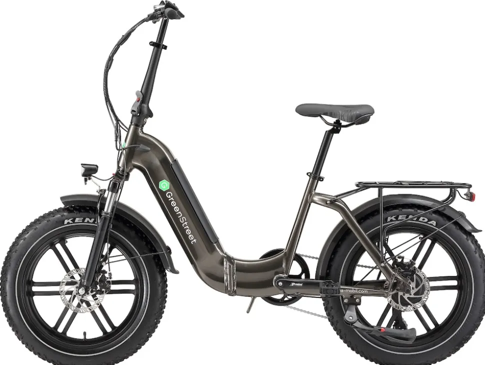GreenStreet E-Bike Tiefeinsteiger Klapprad GS5 250 W 20 Zoll anthrazit