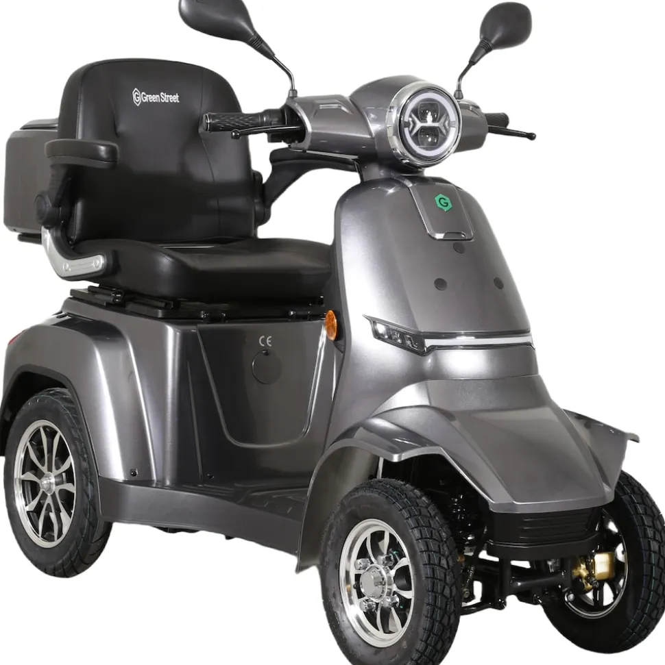 GreenStreet Elektromobil E-Mover Deluxe 1000 W 20 km/h dunkelgrau inkl. Topcase