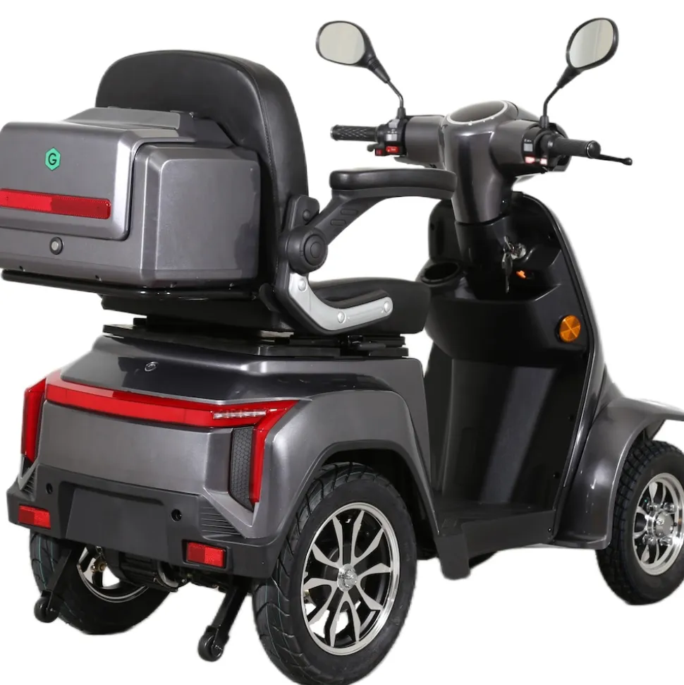GreenStreet Elektromobil E-Mover Deluxe 1000 W 20 km/h dunkelgrau inkl. Topcase