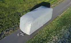 GreenYard Abdeckplane für Wohnwagen oder Wohnmobile Größe S 460 x 250 x 220 cm