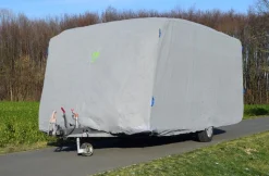 GreenYard Abdeckplane für Wohnwagen oder Wohnmobile Größe L 610 x 250 x 220 cm