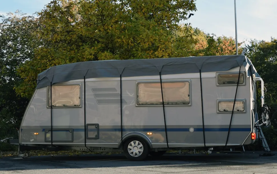 GreenYard Wohnwagen Schutzdach 600 cm Abdeckplane Wohnmobilschutzdach