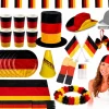 Großes Deutschland Fan-Set (30-teilig) EM WM anfeuern schwarz rot gold Fußallparty