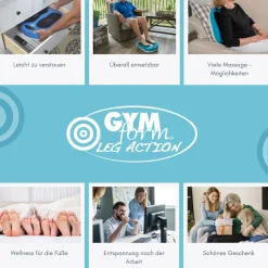 Gymform® Shiatsu Fußmassagegerät und Beinmassagegerät Leg Action